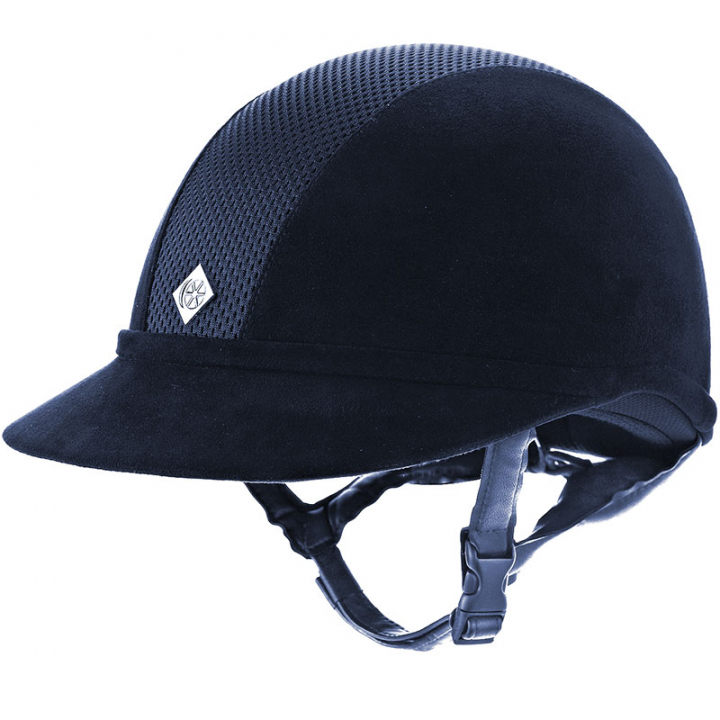 Kask jeździeckie SP8 Plus Mikro-zamsz Granatowy w grupie Sprzęt jeździecki / Kaski jeździeckie / Szerokie kaski jeździeckie przy Equinest (0209012900154_M_r)