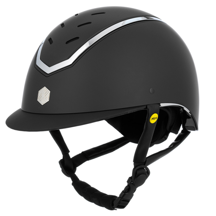 Kask jeździeckie MIPS Kylo Matowy Czarny/Srebrny w grupie Sprzęt jeździecki / Kaski jeździeckie / Kaski jeździeckie MIPS przy Equinest (0209020222BASI_r)