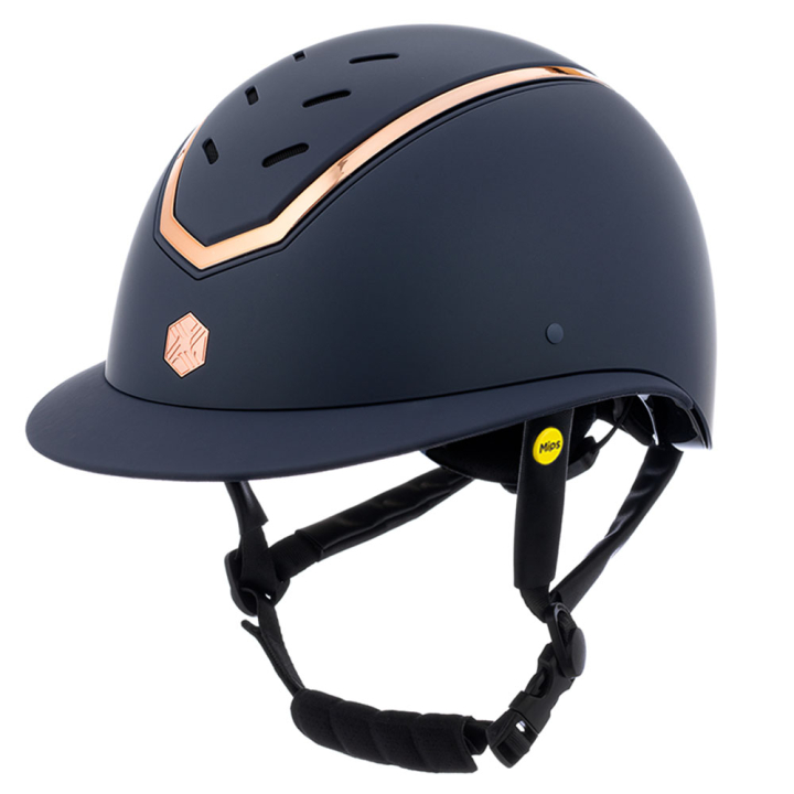 Kask jeździeckie MIPS Kylo Matte Wide Peak Navy/Rose Gold w grupie Sprzęt jeździecki / Kaski jeździeckie / Kaski jeździeckie MIPS przy Equinest (0209020322NARO_r)