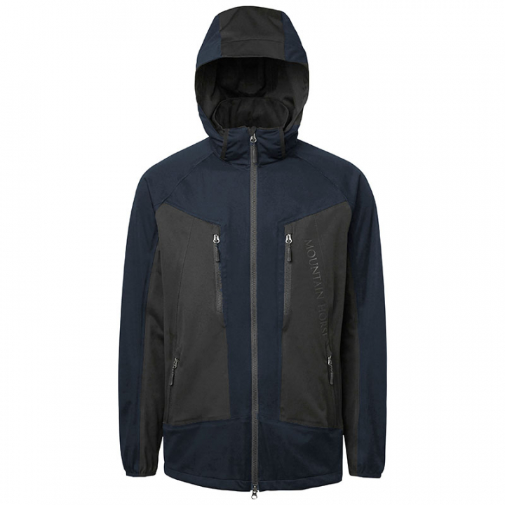 Kurtka Przeciwdeszczowa Cody Softshell Granatowa w grupie Odzież jeździecka / Płaszcze i kurtki / Płaszcze przeciwdeszczowe przy Equinest (03395Ma_r)