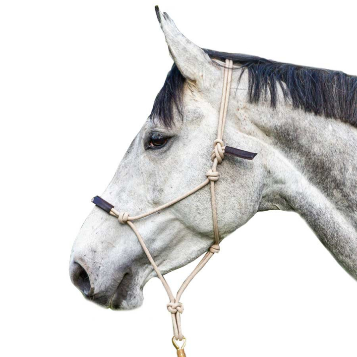 Halka rope LCC Natural/Brown w grupie Akcesoria dla koni / Nagliniki / Kantary sznurkowe przy Equinest (0507CE86301302_N_r)