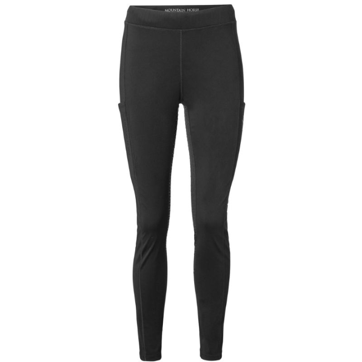 Legginsy jeździeckie Dzieci/Junior Bianca Weather Proof Czarne w grupie Odzież jeździecka / Bryczesy / Legginsy jeździeckie przy Equinest (053780100AFBA_r)