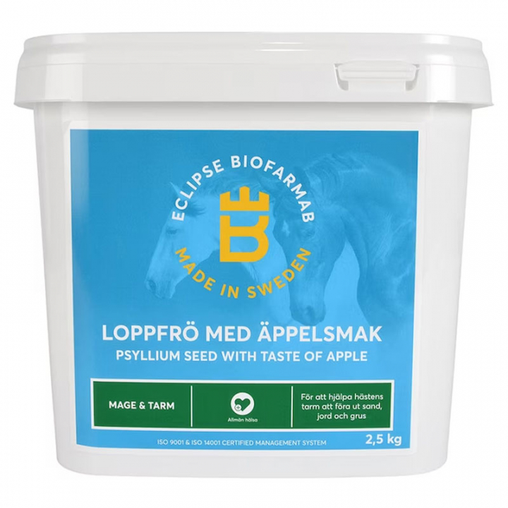 Nasiona psyllium o smaku jabłkowym 2,5kg w grupie Suplementy / Suplementy dla koni / Układ pokarmowy i trawienie przy Equinest (0548)