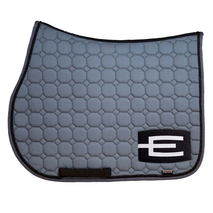 Czaprak E-logo Szary Brokatowy/Czarny/Biały w grupie Akcesoria dla koni / Czaprak / Czaprak z logo E przy Equinest (0720911Gr-GsVi_r)