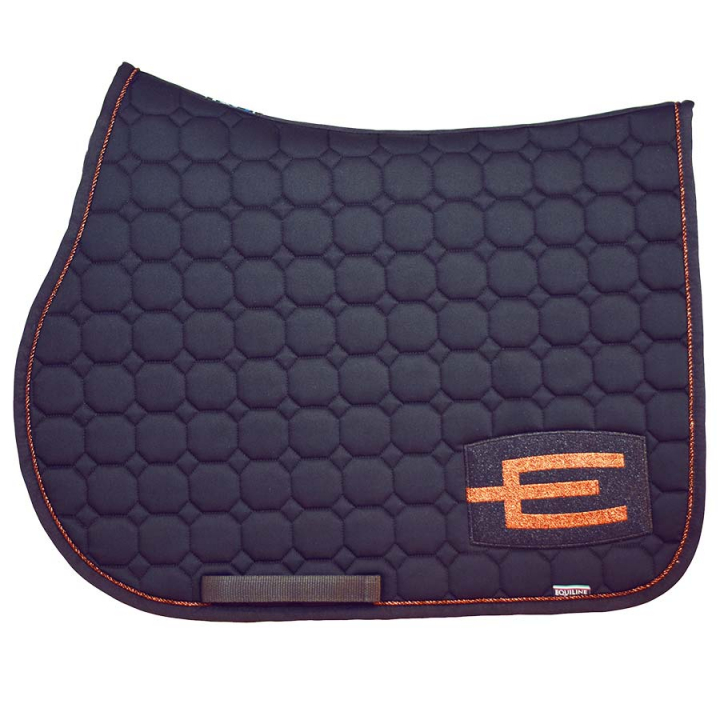 Czaprak E-logo Granatowa Granatowa/Bronzowa w grupie Akcesoria dla koni / Czaprak / Czaprak z logo E przy Equinest (0720911Ma-MaBr_r)