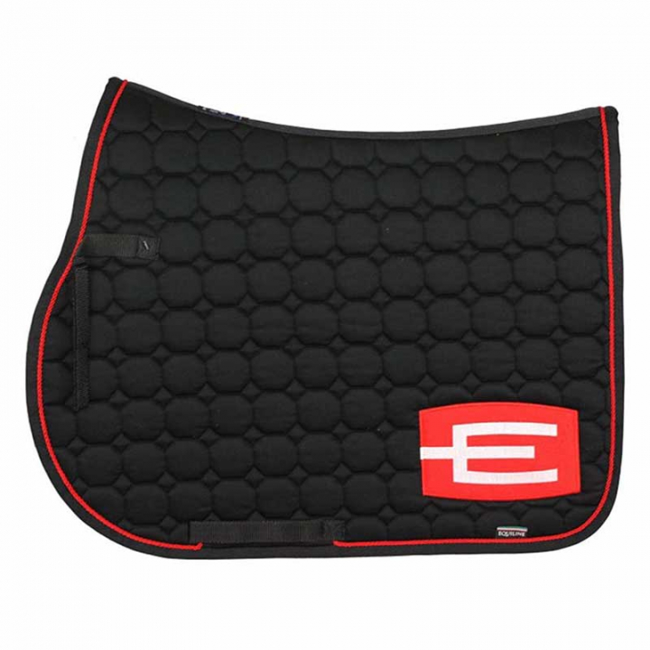 Czaprak E-logo Czarny Czerwony/Biały w grupie Akcesoria dla koni / Czaprak / Czaprak z logo E przy Equinest (0720911Sv-RdViRd_r)