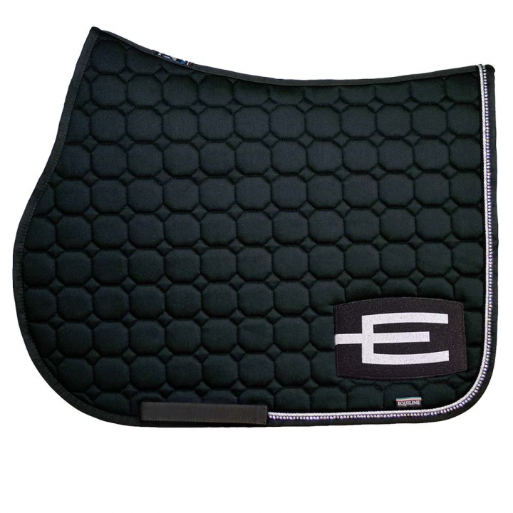 Czaprak E-logo Czarna Czarno/Srebrna w grupie Akcesoria dla koni / Czaprak / Czaprak z logo E przy Equinest (0720911Sv-SvSi_r)