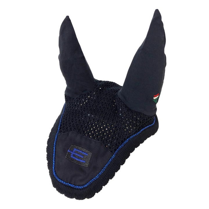 Nauszniki dla konia E-logo Navy Black/Blue w grupie Akcesoria dla koni / Nauszniki dla konia przy Equinest (0726955Ma-SvBlBl_r)
