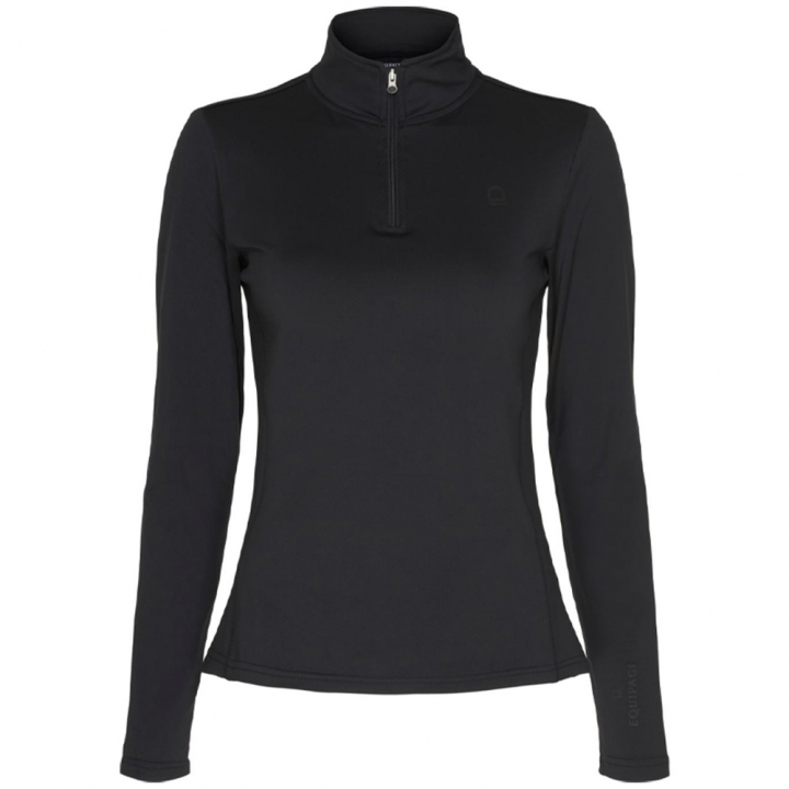 Koszulka Performance Kolyma 1/4 Zip Czarna w grupie Odzież jeździecka / Swetry i Bluzy przy Equinest (100131008BA)