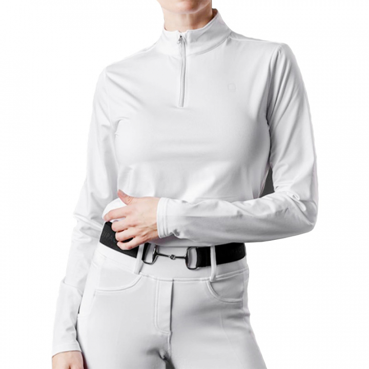 Koszulka Performance Kolyma 1/4 Zip Biała w grupie Odzież jeździecka / Swetry i Bluzy przy Equinest (100131008WH)