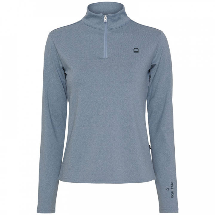 Koszulka Funkcjonalna Kolyma 1/4 Zip Niebieska w grupie Odzież jeździecka / Swetry i Bluzy przy Equinest (100131082BLUE)