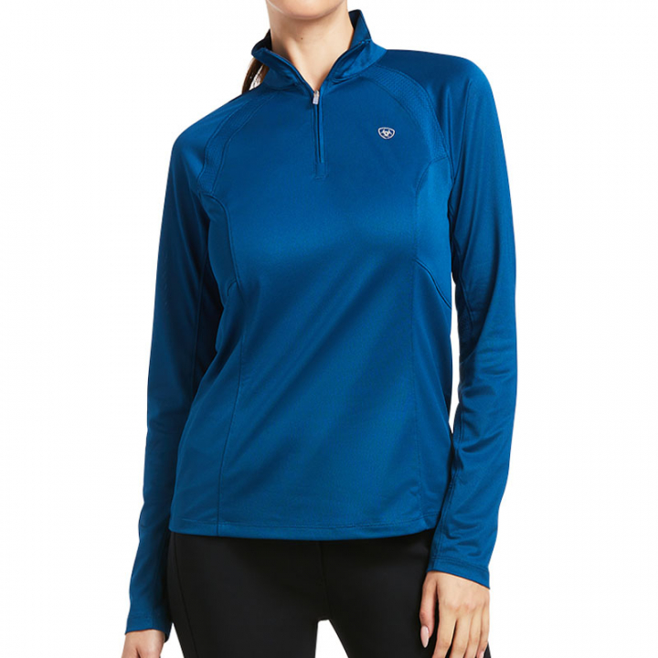 Sweter Sunstopper 2.0 1/4 Zip Niebieski w grupie Odzież jeździecka / Swetry i Bluzy przy Equinest (10039357Bl_r)