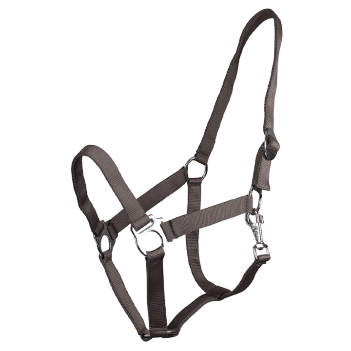 Ogłowie Slide Szare w grupie Akcesoria dla koni / Nagliniki / Skórzane i nylonowe kantary przy Equinest (1040AN1GR_r)