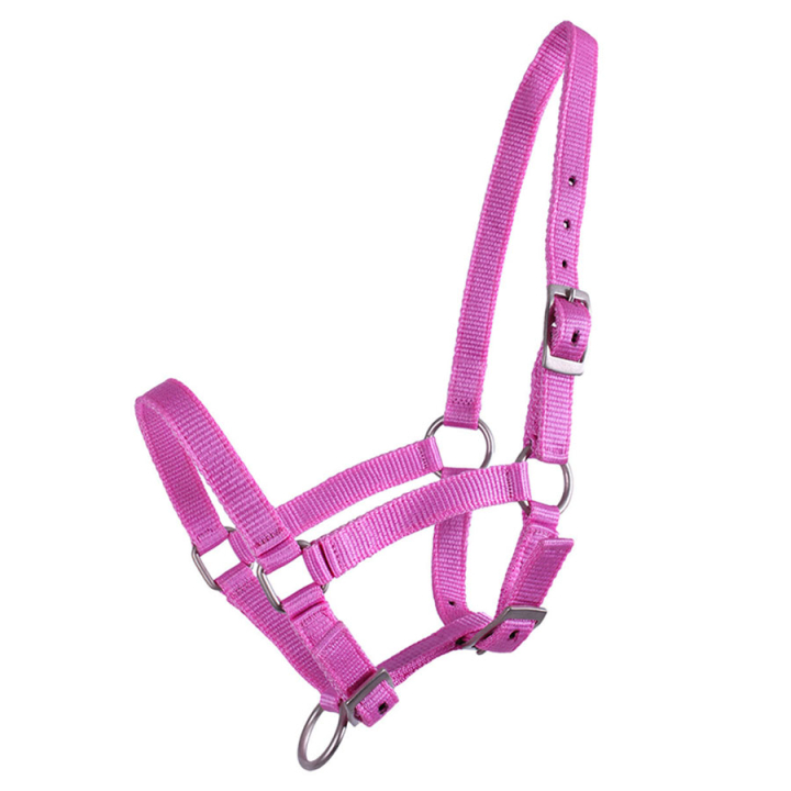Kantar dla źrebięcia Adjustable Różowy w grupie Akcesoria dla koni / Nagliniki / Kantary dla źrebiąt przy Equinest (1047RZV1PI_r)