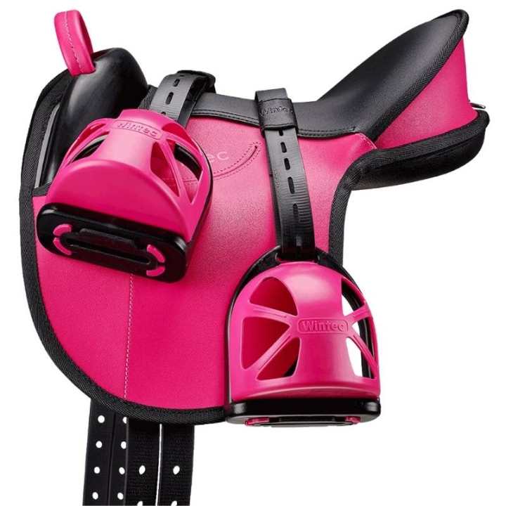 Siodło dla kuca Kids Riding Pad Set Różowy  w grupie Sprzęt dla konia / Siodła i pady do jazdy na oklep przy Equinest (1092231PI-PO)