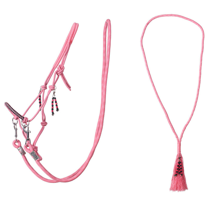 Halter z liną z wodzami Combi Liberty Jasnoróżowy w grupie Akcesoria dla koni / Nagliniki / Kantary sznurkowe przy Equinest (1096FP1LPI_r)