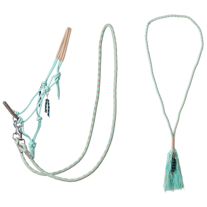 Halter z liną z wodzami Combi Liberty Jasnozielony w grupie Akcesoria dla koni / Nagliniki / Kantary sznurkowe przy Equinest (1096IGR1GN_r)