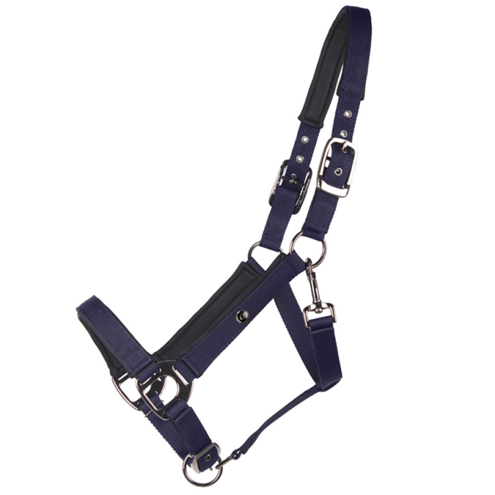 Nylonowy Kantarek Deluxe Granatowy w grupie Akcesoria dla koni / Nagliniki / Skórzane i nylonowe kantary przy Equinest (1125NA3NA_r)