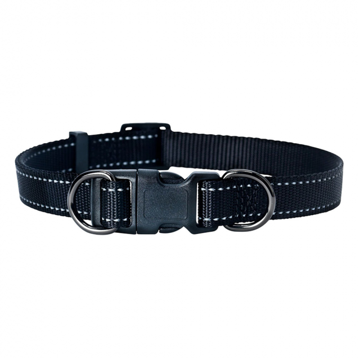 Obroża Iris Nylon Czarna w grupie Pies / Obroże i uprzęże dla psów przy Equinest (123000BA)