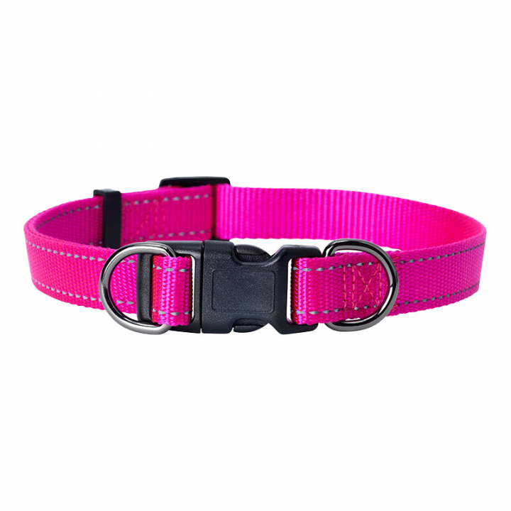 Obroża Iris Nylon Różowa w grupie Pies / Obroże i uprzęże dla psów przy Equinest (123000PI)