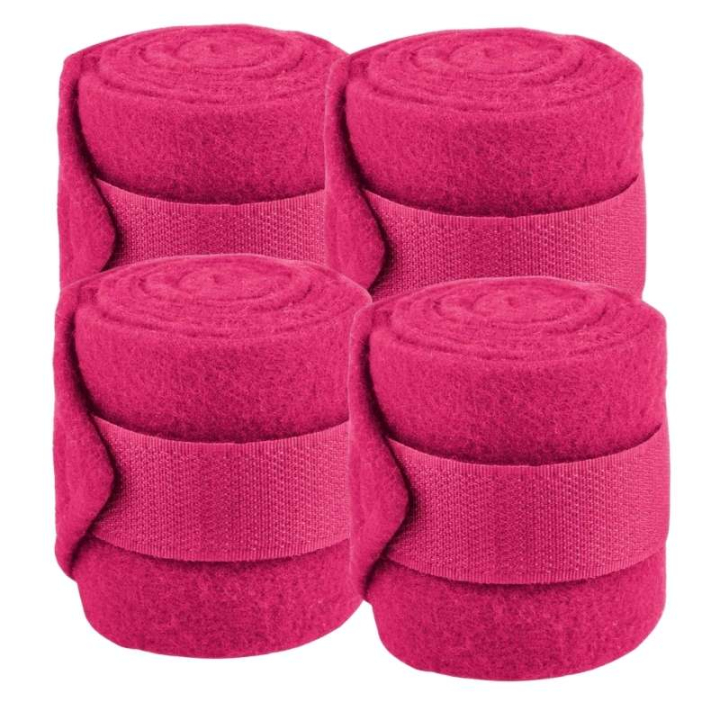 Owijki Shetty Fleece 4-pack Różowe w grupie Sprzęt dla konia / Ochrona nóg / Owijki przy Equinest (128638PI)