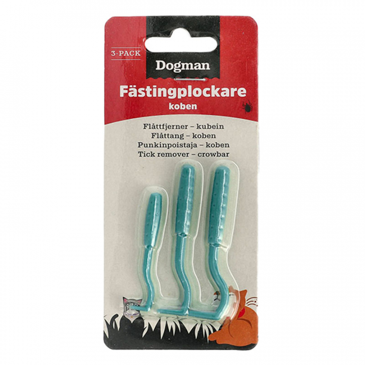 Usuwacz Kleszczy Koben 3-Pack Turkusowy w grupie Pies / Apteka dla psów przy Equinest (134504BL)
