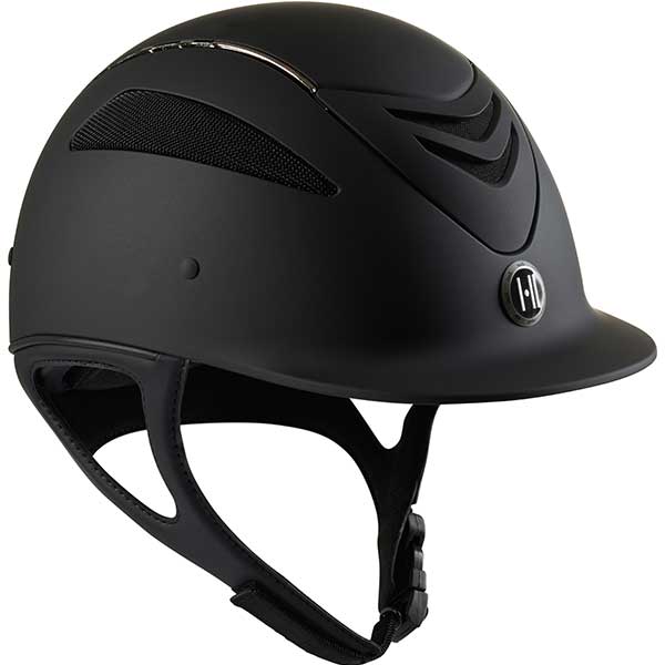 Defender Pro Matte Chromowa Rura Czarna w grupie Sprzęt jeździecki / Kaski jeździeckie / Standardowe kaski z daszkiem przy Equinest (1K20030001Sv_r)