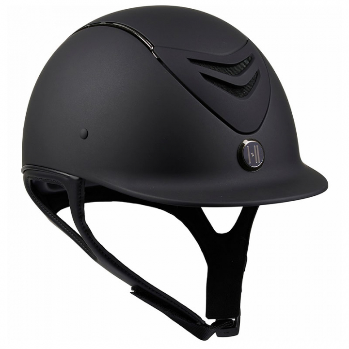 Kask jeździeckie Mips Defender Chrome Czarny w grupie Sprzęt jeździecki / Kaski jeździeckie / Kaski jeździeckie MIPS przy Equinest (1K25020Sv_r)