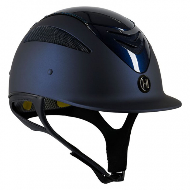 Kask jeździeckie Mips Defender Wysoki Połysk Swarovski Granatowy w grupie Sprzęt jeździecki / Kaski jeździeckie / Kaski jeździeckie MIPS przy Equinest (1K25030Ma_r)