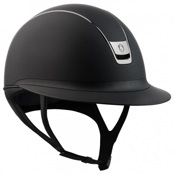 Kask jeździeckie Miss Shield Shadowmatt 2.0 Czarny Chrom Czarny w grupie Sprzęt jeździecki / Kaski jeździeckie / Szerokie kaski jeździeckie przy Equinest (2.0-44078BA)