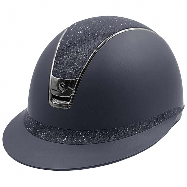 Kask jeździeckie Miss Shield Shadowmatt Crystal Fabric 2.0 Granatowe w grupie Sprzęt jeździecki / Kaski jeździeckie / Szerokie kaski jeździeckie przy Equinest (2.0-44114-NA)