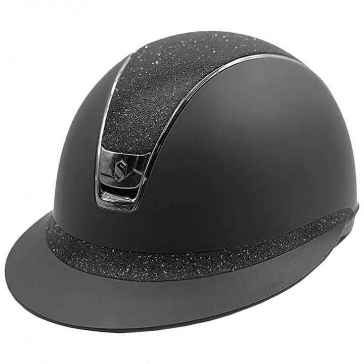 Kask jeździeckie Miss Shield Shadowmatt Crystal Fabric 2.0 Czarne w grupie Sprzęt jeździecki / Kaski jeździeckie / Szerokie kaski jeździeckie przy Equinest (2.0-44114BA)