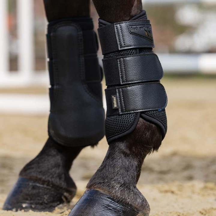 Ochraniacze treningowe Airflow czarne w grupie Sprzęt dla konia / Ochrona nóg / Ochraniacze ujeżdżeniowe i treningowe przy Equinest (20191701BA)