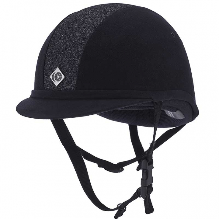 Kask YR8 Sparkling Granatowy w grupie Sprzęt dla jeźdźca / Kaski / Daszki standardowe przy Equinest (20900735_MM_r)