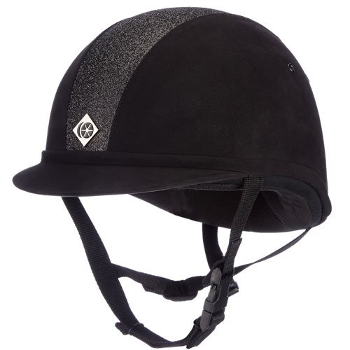 Kask jeździeckie YR8 Sparkling Black/Black w grupie Sprzęt jeździecki / Kaski jeździeckie przy Equinest (20900735_S_r)