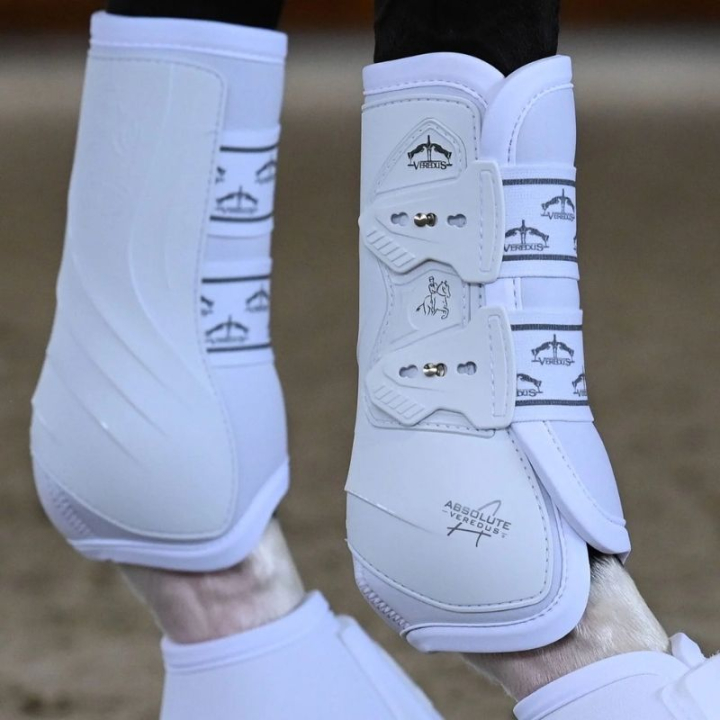 Ochraniacze ujeżdżeniowe Absolute Front Elastic Białe w grupie Sprzęt dla konia / Ochrona nóg / Ochraniacze ujeżdżeniowe i treningowe przy Equinest (21020190Vi_r)