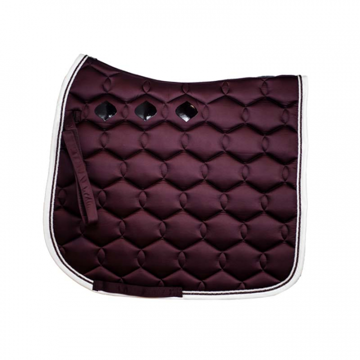 Czaprak ujeżdżeniowy Glossy Wave Czerwony wino w grupie Sprzęt dla konia / Czapraki / Czapraki ujeżdżeniowe przy Equinest (218500_V_r)