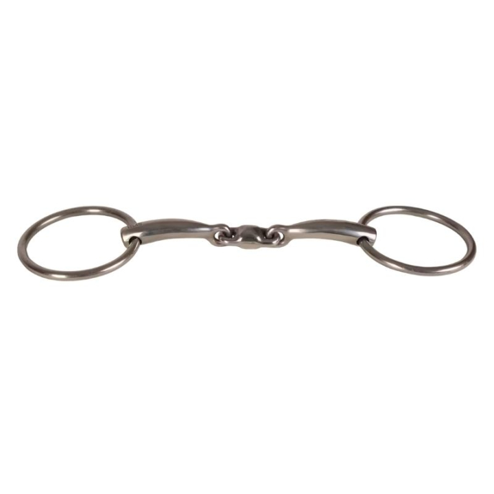 Wędzidło podwójnie łamane kółkowe Stainless Steel 14mm w grupie Sprzęt dla konia / Wędzidła / Wędzidła zwykłe przy Equinest (22003421_r)