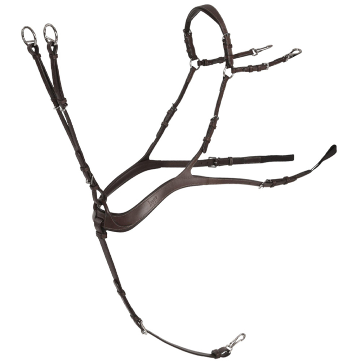 Napierśnik Anatomiczny z wytokiem Chocolate/Srebrne okucia w grupie Sprzęt dla konia / Wytoki i napierśniki / Napierśniki przy Equinest (235883CHSI_r)