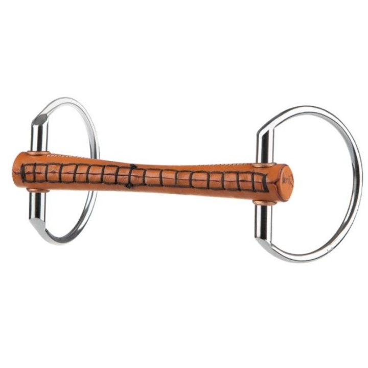 Wędzidło oliwkowe Leather Soft w grupie Sprzęt dla konia / Wędzidła / Wędzidła oliwkowe przy Equinest (240310936612_r)