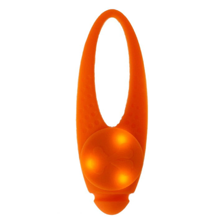 Lampka LED silikonowa Pomarańczowa w grupie Pies / Odblaski i światełka przy Equinest (260608OR)