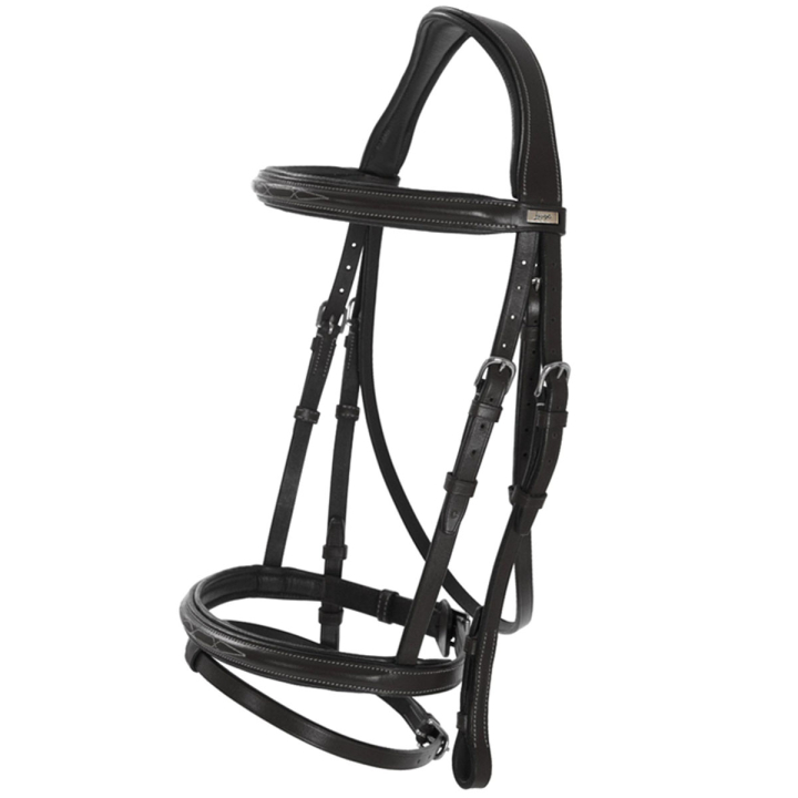 Ogłowie Fancy Slim Selected Czarny/Srebrny w grupie Akcesoria dla koni / Wędzidła i nagłówki / Kantar przy Equinest (281112BASI_r)