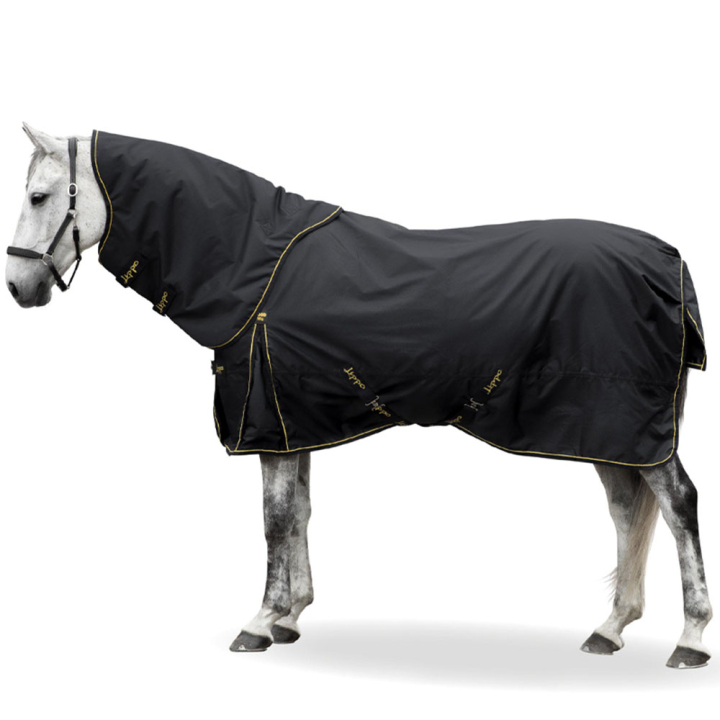 Derka przeciwdeszczowa Supreme Plus 1200D 50g Czarna w grupie Derki dla koni / Derki padokowe / Derki przeciwdeszczowe przy Equinest (301051BA_r)