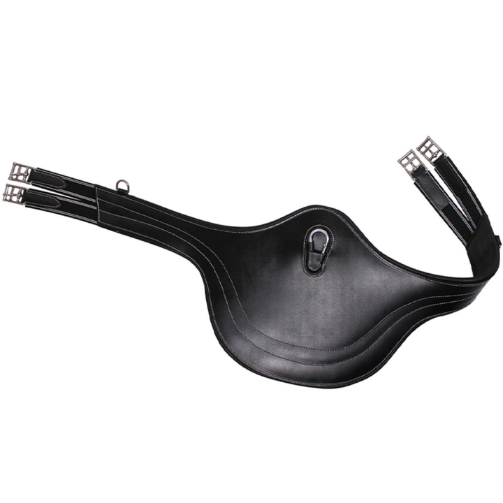 Anatomiczny popręg skokowy z fartuchem Luxury Stitching Czarny w grupie Sprzęt dla konia / Popręgi / Popręgi skokowe przy Equinest (3022ZW105BA_r)