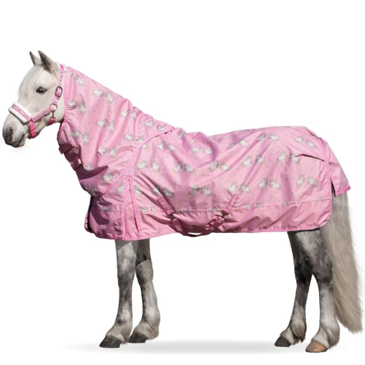 Derka przeciwdeszczowa Basic Plus Unicorn Edition 600D 50g Różowa w grupie Derki dla koni / Derki padokowe / Derki przeciwdeszczowe przy Equinest (306737PI_r)