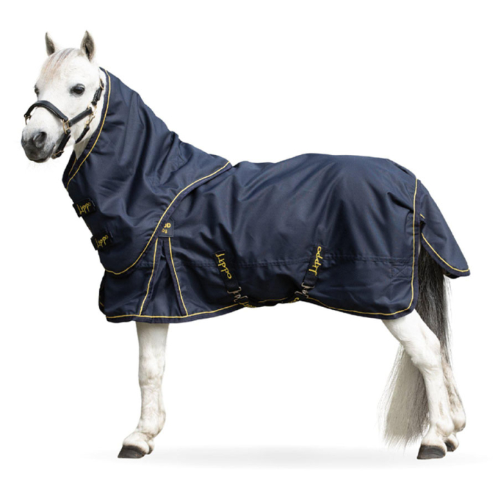 Derka przeciwdeszczowe Miniature Basic Plus 600D 50g Granatowa w grupie Derki dla koni / Derki padokowe / Derki przeciwdeszczowe przy Equinest (310265NA_r)