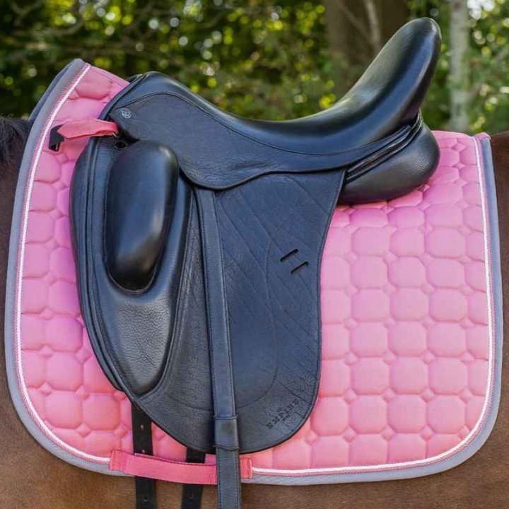 Czaprak ujeżdżeniowy Florence różowo/szary w grupie Sprzęt dla konia / Czapraki / Czapraki ujeżdżeniowe przy Equinest (3148DPI)