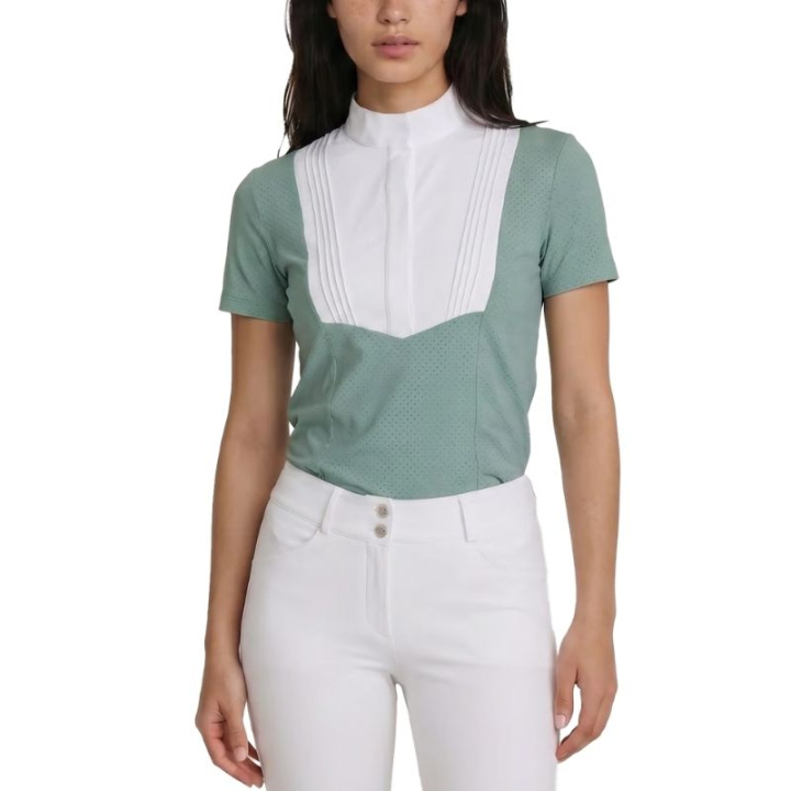 Top konkursowy Heritage Air Short Sleeve Mięta  w grupie Odzież jeździecka / Bluzki i koszulki / Koszulki konkursowe przy Equinest (320270936GN_r)