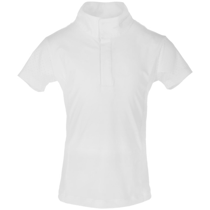 Koszulka konkursowa Dzieci/Junior Laser Biała w grupie Odzież jeździecka / Bluzki i koszulki / Koszulki konkursowe przy Equinest (3230320WH_r)