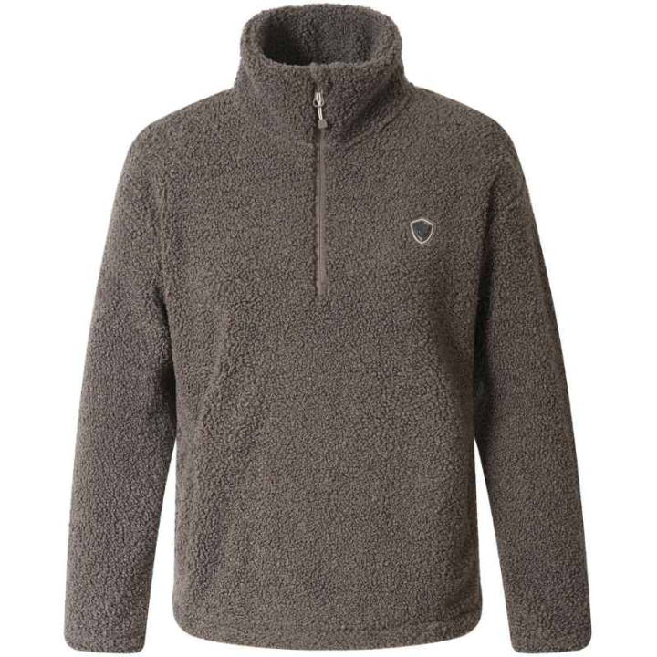 Bluza Teddyfleece 1/4 Zip Brązowa w grupie Odzież jeździecka / Swetry i Bluzy przy Equinest (3232764BR_r)